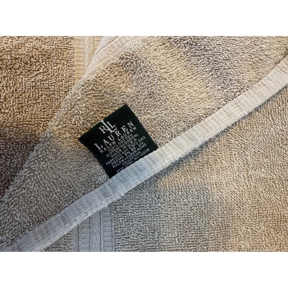 Lauren Ralph Lauren hundred percent‎ cotton Tan hand towel
